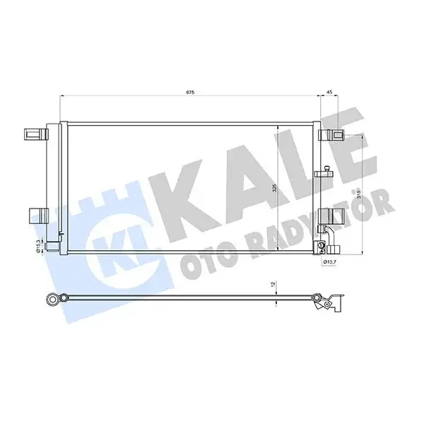 KALE Klima Radyatörü – 361250 / OEM 8W0816421J