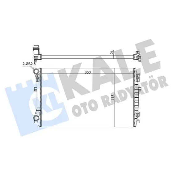 KALE Radyatör – 363145 / OEM 5Q0121251FJ ürün görseli