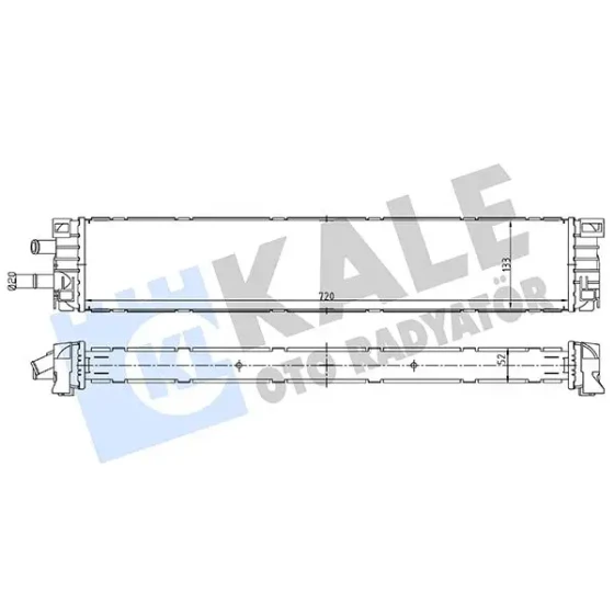KALE Turbo Radyatörü – 363285 / OEM 8W0145804A ürün görseli