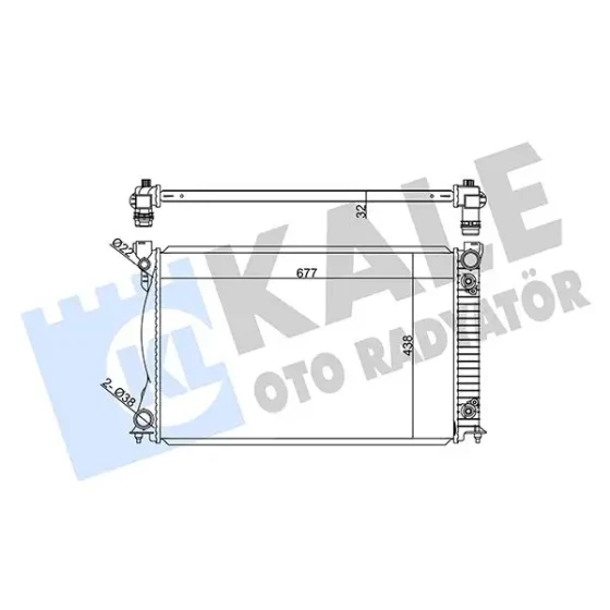 KALE Radyatör – 367800 / OEM 4F0121251P ürün görseli