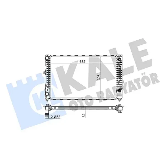KALE Radyatör – 368000 / OEM 8D0121251BC ürün görseli