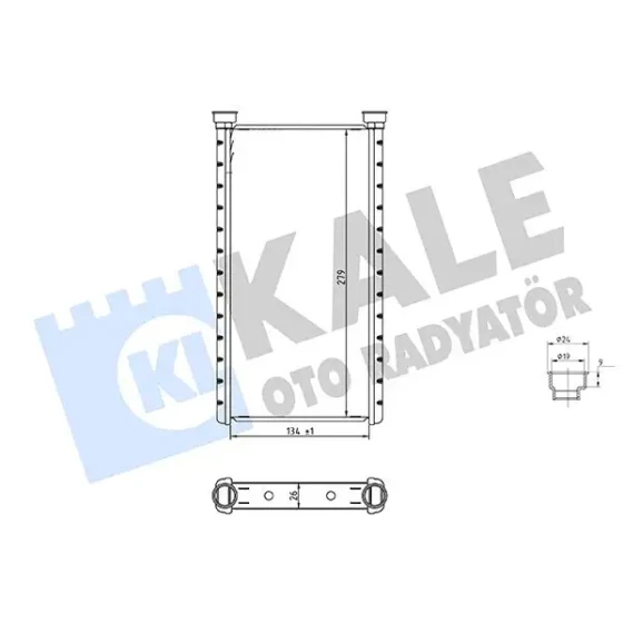 KALE Kalorifer Radyatörü – 370680 / OEM 4H0898037 ürün görseli