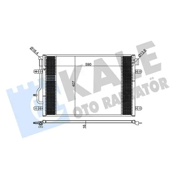 KALE Klima Radyatörü – 375700 / OEM 8E0260403A ürün görseli