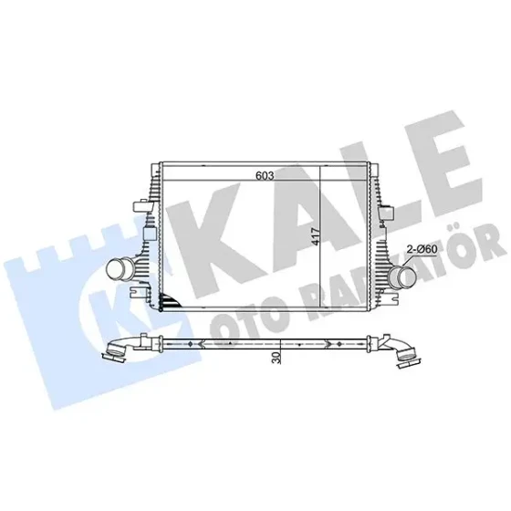 KALE Turbo Radyatörü – 375755 / OEM 60692222 ürün görseli