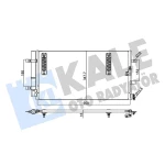 KALE Klima Radyatörü – 375800 / OEM 8K0260401D