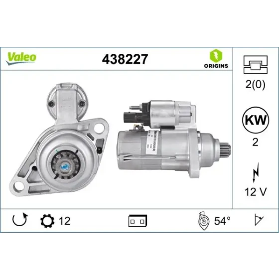 Valeo Marş Motoru – 438227 / OEM 0AM911023QX ürün görseli
