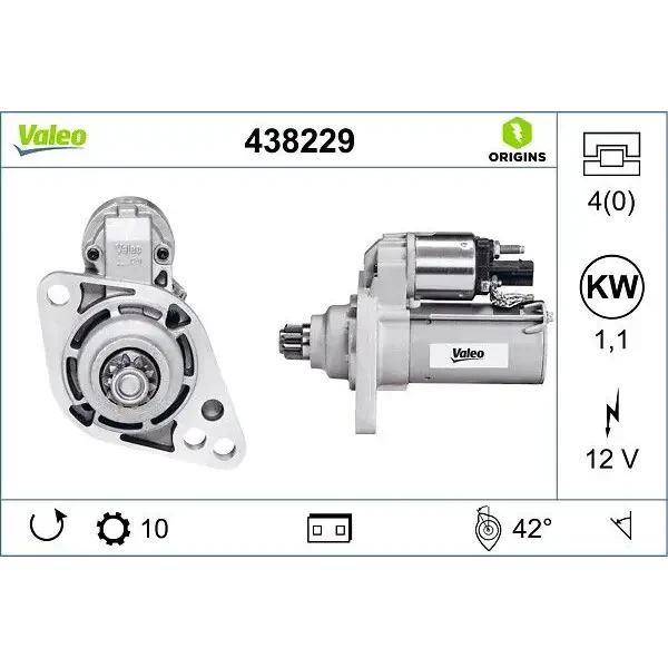 Valeo Marş Motoru – 438229 / OEM 0AH911023A