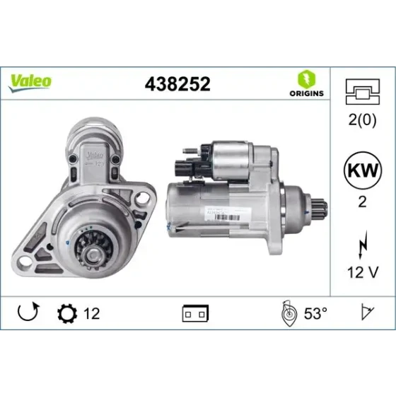 Valeo Marş Motoru – 438252 / OEM AM911023L ürün görseli
