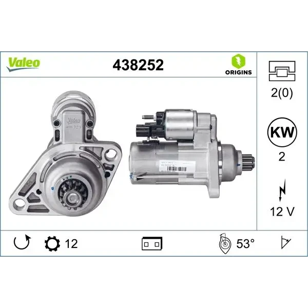 Valeo Marş Motoru – 438252 / OEM AM911023L