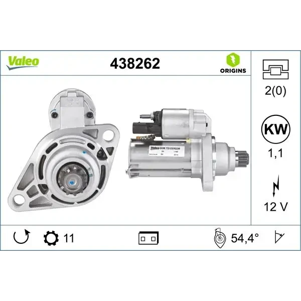 Valeo Marş Motoru – 438262 / OEM 0AM911023T