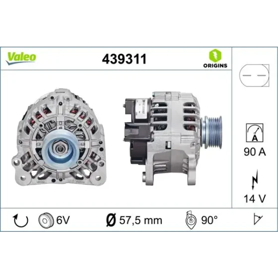 Valeo Şarj Dinamosu – 439311 ürün görseli