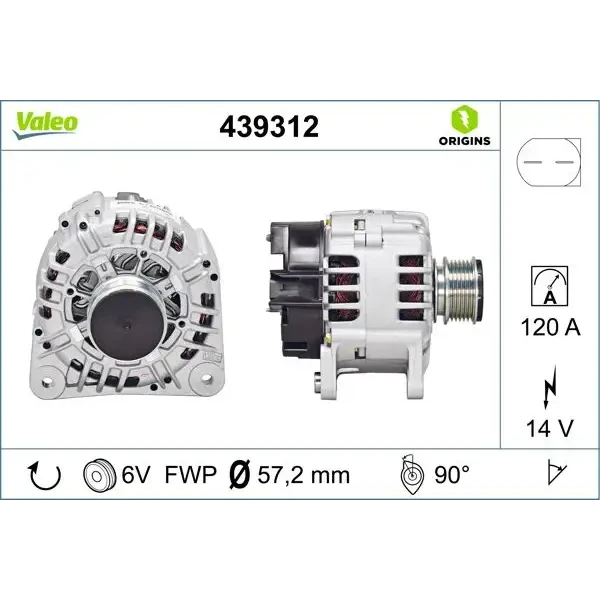 Valeo Şarj Dinamosu – 439312 / OEM 038903023SX