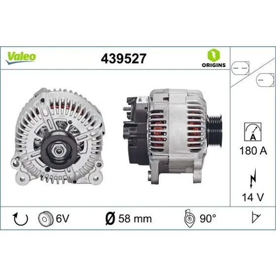 Valeo Şarj Dinamosu – 439527 / OEM 059903017KX ürün görseli