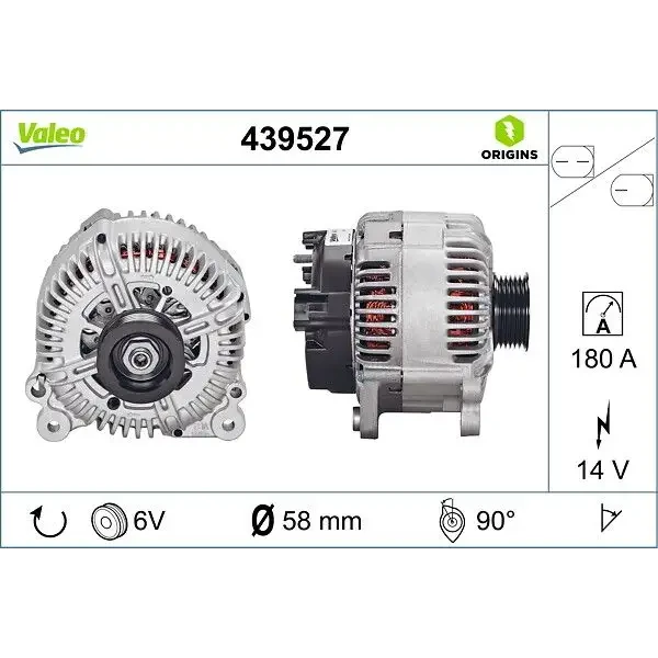 Valeo Şarj Dinamosu – 439527 / OEM 059903017KX