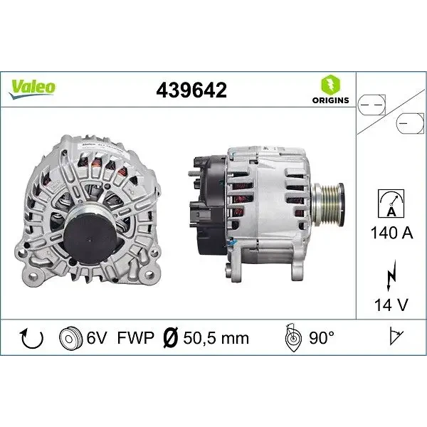 Valeo Şarj Dinamosu – 439642 / OEM 03G903016B