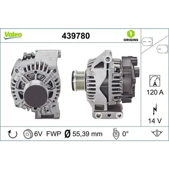 Valeo Şarj Dinamosu – 439780 / OEM 51984058 ürün görseli