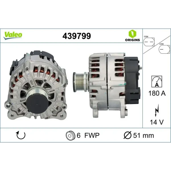 Valeo Şarj Dinamosu – 439799 / OEM 03L903017B