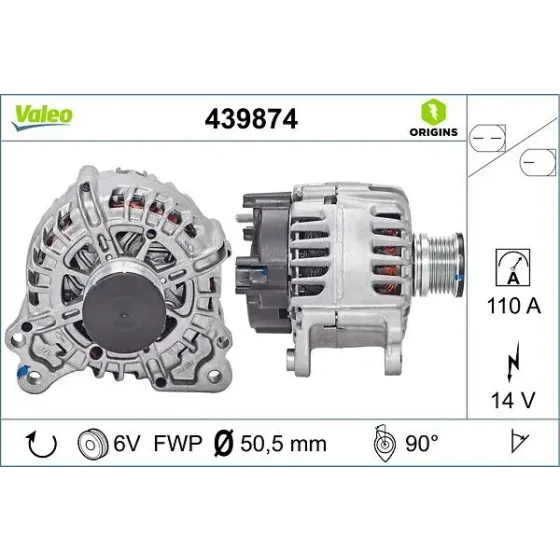 Valeo Şarj Dinamosu – 439874 ürün görseli