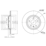 MGA Arka Fren Diski – 50435 / OEM 8K0615601B