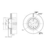 MGA Ön Fren Diski – 50575 / OEM 4F0615301D