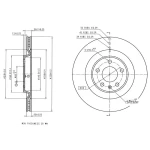 MGA Arka Fren Diski – 50667 / OEM 8W0615601K