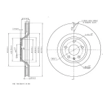 MGA Ön Fren Diski – 50684 / OEM 4F0615301G