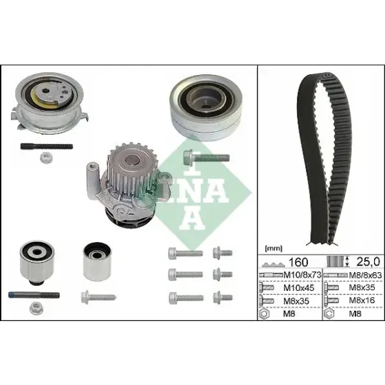 INA Triger Seti Ve Devirdaim – 530055032 / OEM 03L121011P ürün görseli