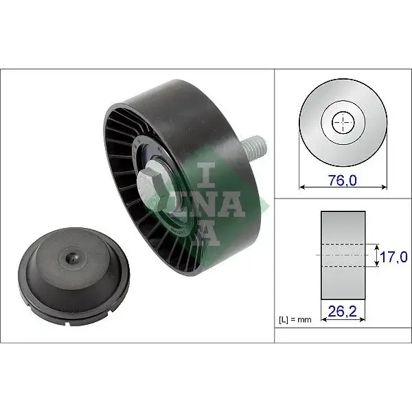 INA Alternatör Gergi Rulmanı – 532063210 / OEM 03F145276