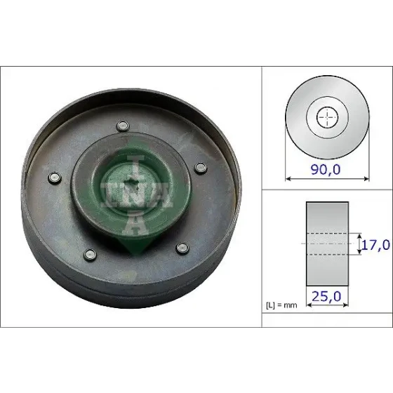 INA Alternatör Gergi Rulmanı – 532069410 / OEM 06H903341D ürün görseli