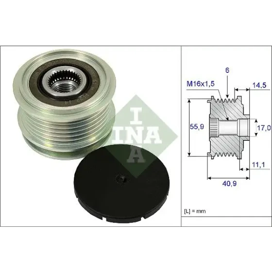 INA Alternatör Kasnağı – 535001210 / OEM 1GD903023 ürün görseli