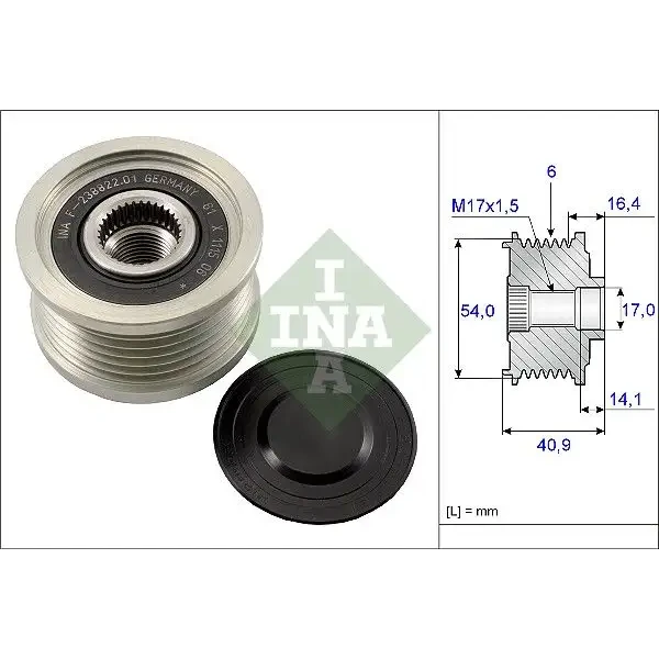 INA Alternatör Kasnağı – 535011210 / OEM 51727338