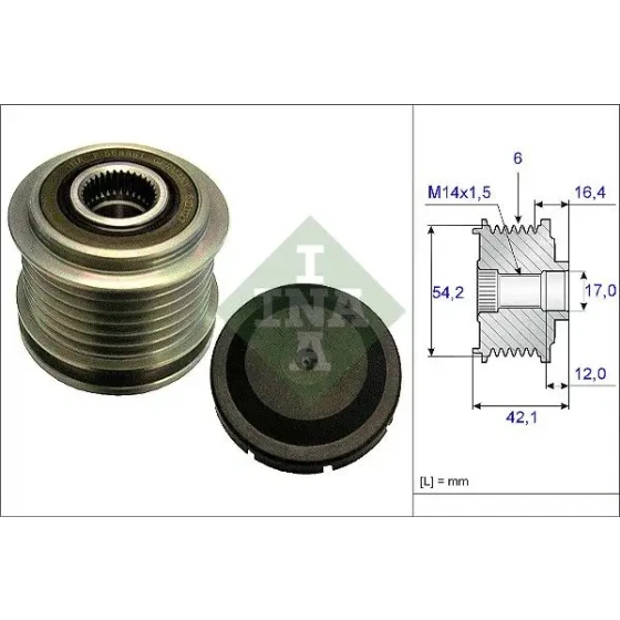 INA Alternatör Kasnağı – 535018110 / OEM 04801835AC ürün görseli