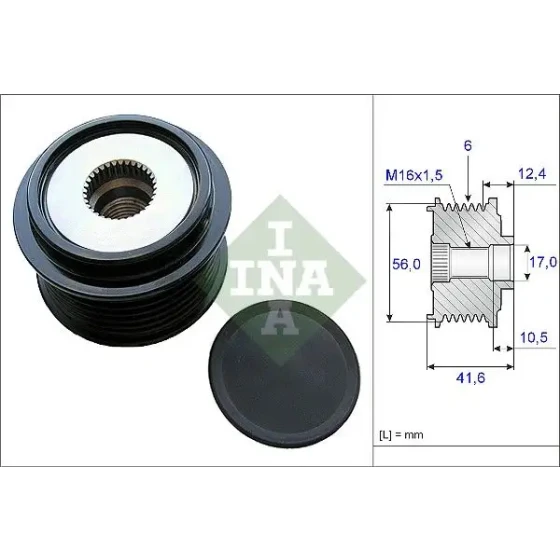 INA Alternatör Kasnağı – 535021010 / OEM 06K903219 ürün görseli