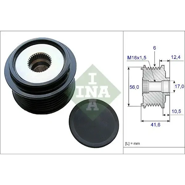 INA Alternatör Kasnağı – 535021010 / OEM 06K903219