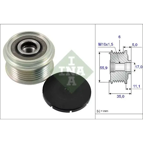 INA Alternatör Kasnağı – 535022210 / OEM 04L903024Q ürün görseli