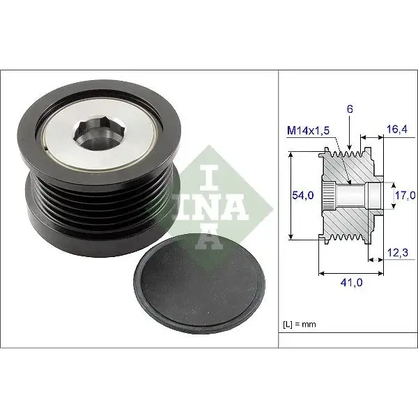 INA Alternatör Kasnağı – 535025910 / OEM 51929089