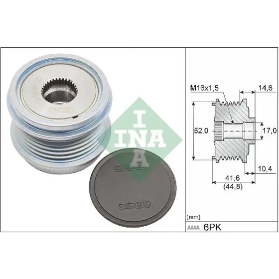 INA Alternatör Kasnağı – 535034310 / OEM 05L903026E ürün görseli
