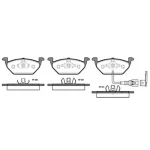 MGA Ön Fren Balatası – 55199 / OEM 1J0698151G