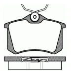 MGA Arka Fren Balatası – 55202 / OEM 1J0698451P