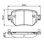 MGA Arka Fren Balatası – 55658 / OEM 7N0698451A
