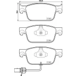 MGA Ön Fren Balatası – 56502 / OEM 8W0698151Q