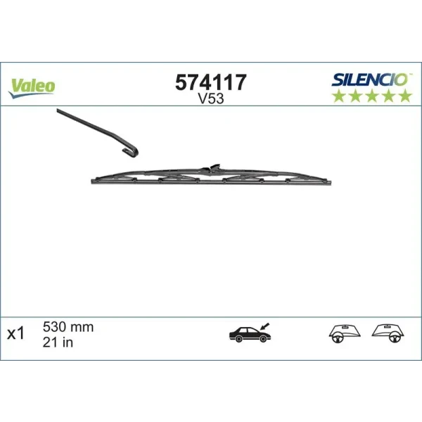 Valeo Silecek Süpürgesi (Tek) – 574117 / OEM 8521233240