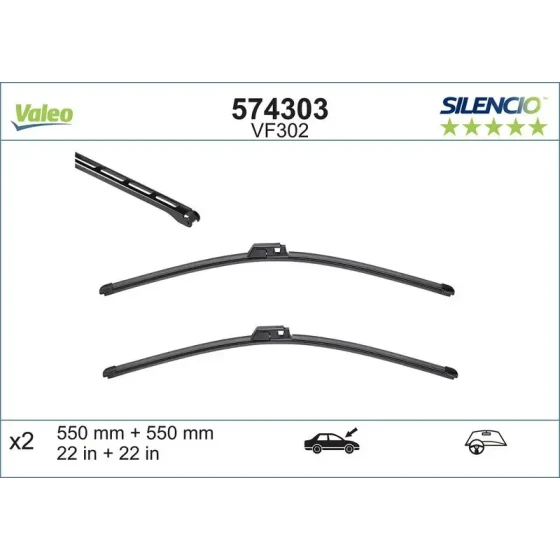 Valeo Silecek Süpürgesi (Takım) – 574303 ürün görseli