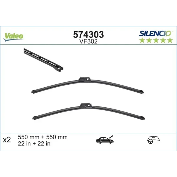 Valeo Silecek Süpürgesi (Takım) – 574303
