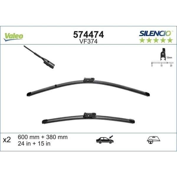 Valeo Silecek Süpürgesi (Takım) – 574474