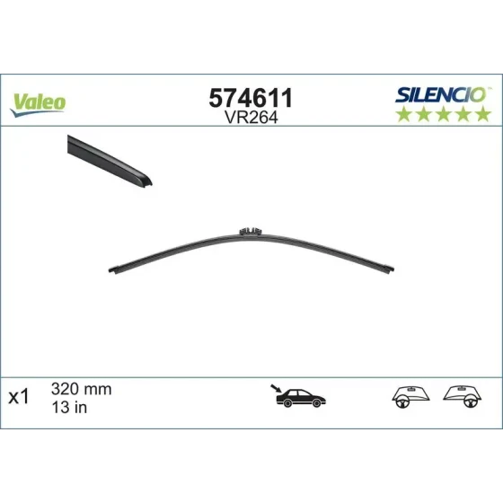 Valeo Arka Silecek Süpürgesi – 574611 ürün görseli