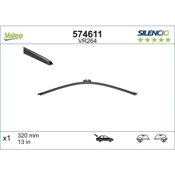 Valeo Arka Silecek Süpürgesi – 574611