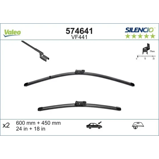 Valeo Silecek Süpürgesi (Takım) – 574641 ürün görseli