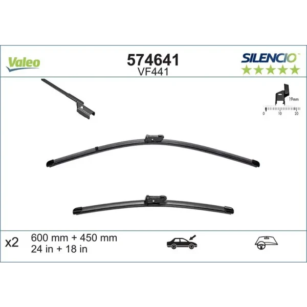 Valeo Silecek Süpürgesi (Takım) – 574641