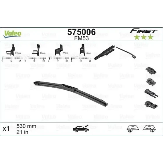 Valeo Silecek Süpürgesi (Tek) – 575006 / OEM 357955427 ürün görseli